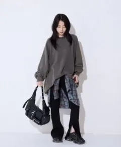 完売品！今季発売！リブニットフレアパンツ