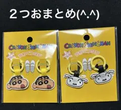 クレヨンしんちゃん とシロ 上靴タグ2個セット