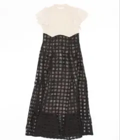 シアーチェックコルセットワンピース　dazzlin Mサイズ