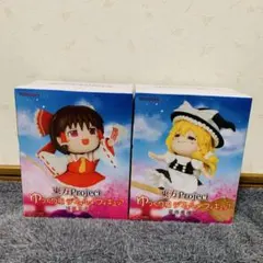 東方Project ゆっくり風デフォルメフィギュア 博麗霊夢・霧雨魔理沙