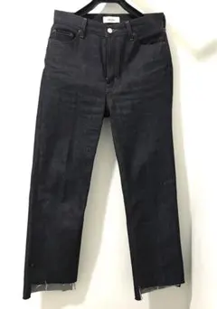 ミラオーウェン　インディゴデニム　センタープレス　ストレートパンツ ハイウエスト