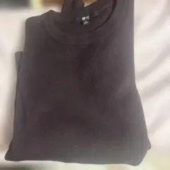 一回着用　ユニクロC スムースコットンクルーネックセーター　Wine