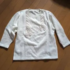 レトロ　白カットソー