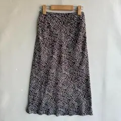 美品　ジェラールダレル　レディース　スカート　総柄　ポリエステル　ブラウンのサムネイル