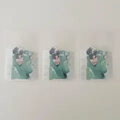 忍たま乱太郎　ミニデコステッカー 六年生 潮江 文次郎 3枚セット 忍たまシール