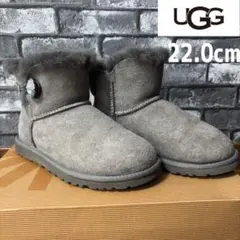 UGG Mini Bailey Button Bling 22.0cm GRY