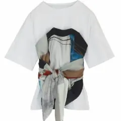 Ameri VINTAGE MEDI DRAWING UNEVEN TEEのサムネイル