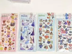 ズートピア アナと雪の女王 シール 立体 ディズニー 海外正規 スティッチ