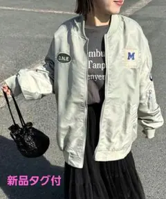 新品☆ワッペン付MA-1