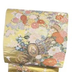 AA32美品袋帯 六通柄 唐織　孔雀に牡丹図 本金箔 正絹 着物 AA32美品袋帯 六通柄 唐織 孔雀に牡丹図 本金箔 正絹 着物 - メルカリ