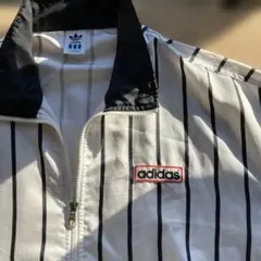 90's VINTAGE adidas ストライプジャケット　バックプリント