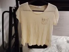 NATURAL BEAUTY BASIC イエロー半袖Tシャツ Mサイズのサムネイル