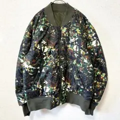 NIKE リバーシブル ボンバージャケット カーキ×カモフラ