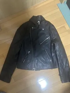 00s archive coated leather jacket