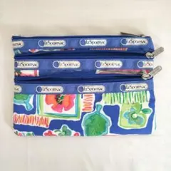 LeSportsac マルチカラー花柄ポーチ