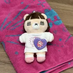 コレサワ ガチャ れこちゃんフェイスタオル ピンク - メルカリ