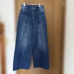 JEANASIS タックデニム ワイドパンツS