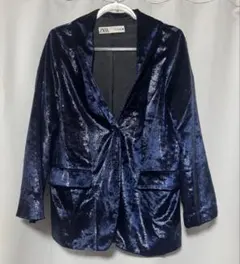美品　ZARA ZW COLLECTION ベルベットブレザー 2点セット