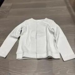コンビミニ　カーディガン ライトグレー クルーネック