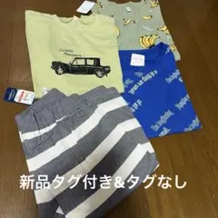 Tシャツ 3枚セット ボーダーパンツ付き