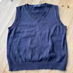 familiar ネイビー Vネック ベスト