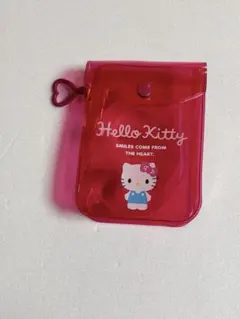 Hello Kitty クリアポーチ ハート型ストラップ付き