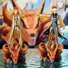 32cm うずまきナルト 波風ミナト 九尾 フィギュア 九喇嘛モード 2セット