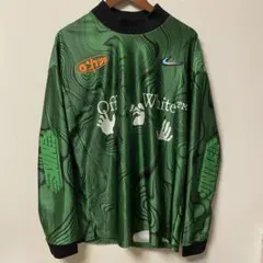 ナイキ×オフホワイト　ロングスリーブレトロジャージ　ゲームシャツ 新品】NIKE off-white ゲームシャツ L - メルカリ