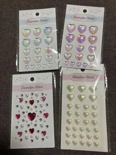 【新品・未開封】デコレーションシール　セット　ハート