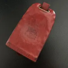 IL BISONTE イルビゾンテ　レザー レッド　キーケース リング付き