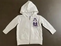 88 TEES フード付きパーカー ホワイト