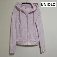 UNIQLO ユニクロ 薄手UVカットフルジップパーカー 日焼け対策 ピンク S