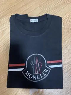 MONCLER 黒 ロゴ Tシャツ 半袖 XXL