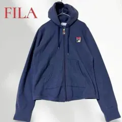 FILA 子供服 フルジップパーカー 長袖 XL 160 ネイビー キッズ
