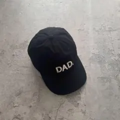 DAD USA古着 キャップ 帽子 ブラック 刺繍 サイズ調整可能のサムネイル