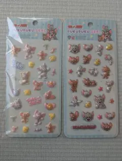 トムジェリtom jerryぷくぷくシール ぷっくりシール ボンドロ