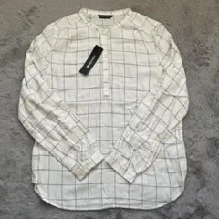 お値下げ　チェック柄 長袖シャツ ブラウス　M