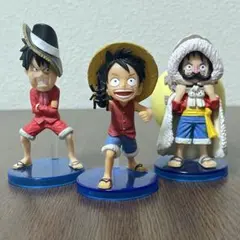 ワンピース ワーコレ フィギュア いろんな ルフィ　3体セット