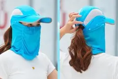 【新品】日除け UVカット 帽子 レディース 紫外線 熱中症 サンバイザー