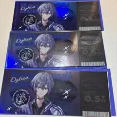 小柳ロウ ホログラムチケット風カード サイン入り Dytica ディティカ