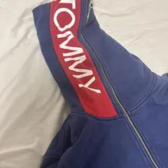 TOMMY ネイビー パーカー Mサイズ