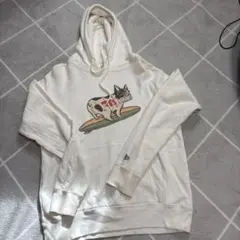 TES パーカー フレンチブルドッグ ホワイト M