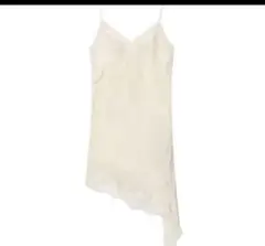 アイボリー アシンメトリー キャミワンピース