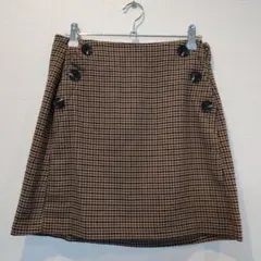 チェック柄 Aラインスカート