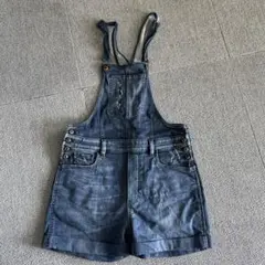 Diesel デニムブルー ショートオーバーオール