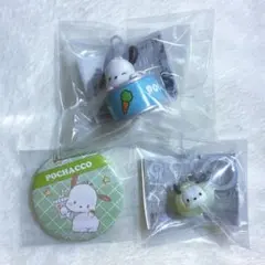 サンリオ ポチャッコ めじるしアクセサリー なりきりまん 缶バッジ カンキャラ