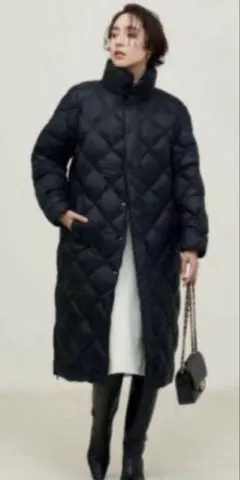 WEB限定ノーリーズ TAION 別注 ダイヤキルトスタンドロングダウン コート