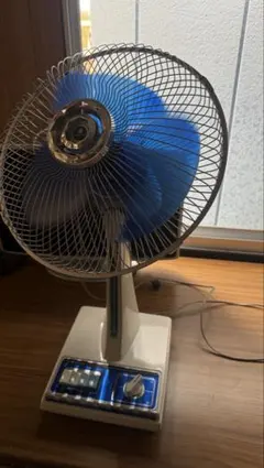 SANYO 扇風機 昭和レトロ 青白 昭和レトロ SANYO サンヨー 扇風機 EF-6MB - メルカリ