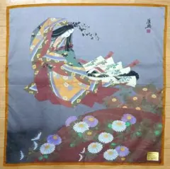 人気アイテム◆高品質日本製 ハンカチ【源氏物語】彩美の季◆未使用新品