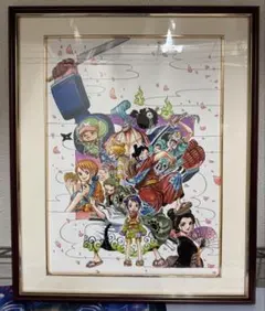 ワンピース　91巻　カバーイラスト　複製原画　尾田栄一郎　侍の国の冒険のサムネイル